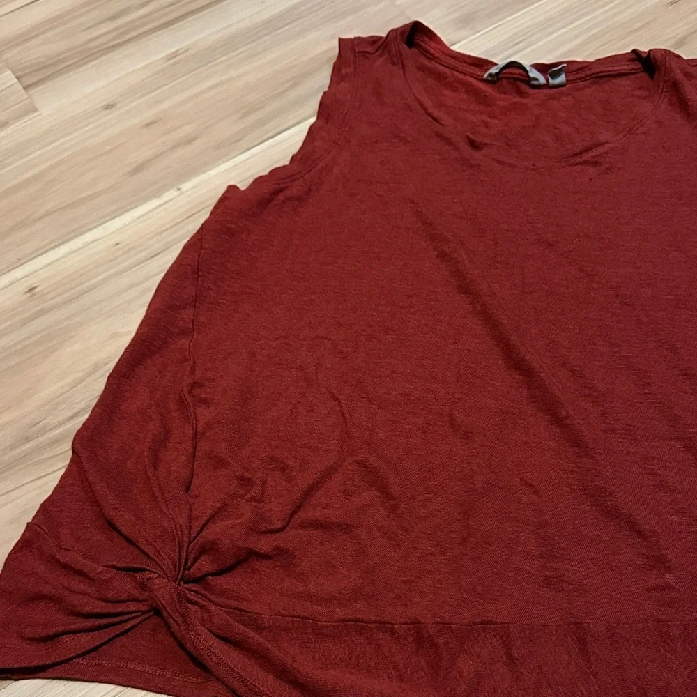 Athleta Linen Red/Maroon Tank Top XL - Picture 7 of 7